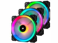 CORSAIR LL Series LL120 RGB Dual Light Loop - Kabinettvifte - 120 mm - hvit, blå, gul, rød, grønn, oransje, fiolett - 12 cm (en pakke 3)