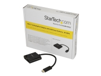 StarTech.com USB C to DisplayPort Adapter with Power Delivery, 4K 60Hz HBR2, USB Type-C to DP 1.2 Monitor/Display Video Converter w/ 60W PD Pass-Through Charging, Thunderbolt 3 Compatible - USB-C Male to DP Female (CDP2DPUCP) - DisplayPort-adapter -