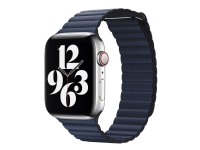 Apple 44mm Leather Loop - Klokkestropp for smart armbåndsur - Medium størrelse - dykkerblå - for Watch (42 mm, 44 mm)