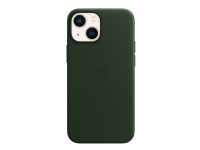 Apple - Baksidedeksel for mobiltelefon - med MagSafe - lær - sequoia-grønn - for iPhone 13 mini