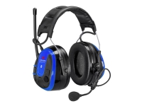 3M Peltor WS Alert XPI MRX21A3WS6 - WS Series - hodetelefoner med radio - full størrelse - Bluetooth - trådløs - lydisolerende - blå