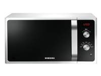 Samsung MS23F300EEW, Benkeplate, Solo mikrobølge ovn, 23 l, 800 W, Rotasjon, Hvit