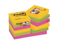 Post-it® super sticky notes carnival collection, 12 blokke, 47,6 mm x 47,6 mm