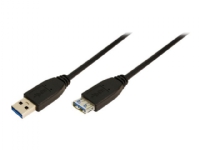 LogiLink - USB-forlengelseskabel - USB-type A (hann) til USB-type A (hunn) - USB 3.0 - 2 m - formstøpt - svart