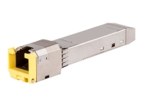 HPE Aruba Cat5e - SFP (mini-GBIC) transceivermodul - GigE - 1000Base-T - RJ-45 - opp til 100 m - for Edgeline e920 OfficeConnect 1820 ProLiant e910t 2U HPE Aruba 2930M 40, 64XX CX 8360