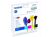 Brother LC970 Value Pack - 4-pack - svart, gul, cyan, magenta - original - blekkpatron - for Brother DCP-135C, DCP-150C, DCP-153C, MFC-235C, MFC-260C