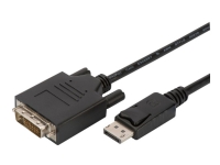 MicroConnect - DisplayPort-kabel - dobbeltlenke - DisplayPort (hann) til DVI-D (hann) - 2 m