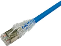 NETCONNECT Patchkabel kat 6A S/FTP PiMF, længde: 0,5 m farve: blå med LSZH kappe