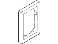 LAURITZ KNUDSEN FUGA® ramme Baseline 63 1,5 modul, grå.