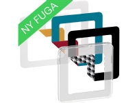 LAURITZ KNUDSEN FUGA CHOICE designramme inkl. 6 farvevalg 1 modul, transparent.