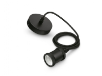 Philips Modern cord pendant black 1x60W 230V