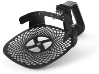Philips Tilbehørspakke: 1x pizzabrett, Airfryer XXL, Tilbehørssett, Philips, Airfryer XXL: HD963x, HD965x, Sort, Stål, 240 mm