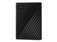 WD My Passport WDBYVG0010BBK - Harddisk - kryptert - 1 TB - ekstern (bærbar) - USB 3.2 Gen 1 - 256-bit AES - svart