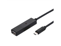 Value 12.99.1114, 20 m, USB A, USB C, USB 2.0, Svart