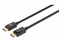 Manhattan 353595, 1 m, DisplayPort, DisplayPort, Hankjønn, Hankjønn, 7680 x 4320 piksler