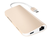 Satechi Aluminum Multi-Port Adapter - Dokkingstasjon - USB-C - 100Mb LAN