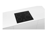 Bosch Serie | 4 PKE611B17E - Keramisk komfyrtopp - 4 plater - Nisje - bredde: 56 cm - dybde: 49 cm - svart - uten ramme