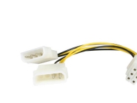 StarTech.com 6in LP4 to 6 Pin PCI Express Video Card Power Cable Adapter - Power adapter - 4 pin internal power (M) to 6 pin PCIe power (M) - 6 in - LP4PCIEXADAP - Strømadapter - 4-pin intern strøm (hann) til 6-pins PCIe-strøm (hann) - 15.2 cm - for