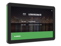 Logitech Tap Scheduler Purpose-Built Scheduling Panel for Meeting Rooms - Videokonferanseinnretning - Zoom Certified, Certified for Microsoft Teams - hvit