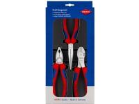 Knipex 00 20 11 V01, Tangsett, Plast, Stål, Plast, Blå, Rød, 18 cm, 20 cm
