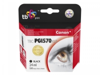 TB - 24 ml - svart - compatible - blekkpatron (alternativ for: Canon PGI-570BKXL) - for Canon PIXMA MG5751, MG5752, MG5753, MG6851, MG6852, MG6853, MG7750, MG7751, MG7752, MG7753