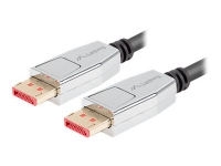 Lanberg Premium - DisplayPort-kabel - DisplayPort (hann) til DisplayPort (hann) - DisplayPort 1.4 - 1.8 m - 8K 60Hz støtte, 5K120Hz support, 4K240Hz support - svart
