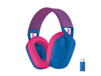 Logitech - G435 LIGHTSPEED trådløst spillhodesett - blå