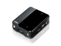 ATEN CS782DP - KVM / lyd / USB-svitsj - 2 x KVM/lyd/USB - 1 lokalbruker - stasjonær