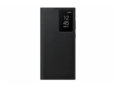 Galaxy S22 Ultra Smart Clear View Deksel (sort)