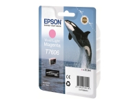 Epson T7606 - 26 ml - livlig lys magenta - original - blister - blekkpatron - for SureColor P600, SC-P600