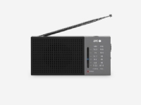 SPC Jetty Lite, Bærbar, Digitalt, AM,FM, 3,5 mm, Sort, Grå, Rotasjon
