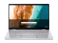 Acer Chromebook Spin 514 CP514-2H - Flippdesign - Core i3 1110G4 / 2.5 GHz - Chrome OS - UHD Graphics - 8 GB RAM - 256 GB SSD - 14 IPS berøringsskjerm 1920 x 1080 (Full HD) - Wi-Fi 6 - lys sølv - kbd: Nordisk