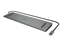 RaidSonic ICY BOX IB-DK2106-C - Dokkingstasjon - USB-C - VGA, HDMI - GigE