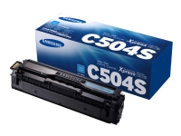 Samsung CLT-C504S - Cyan - original - tonerpatron (SU025A) - for Samsung CLP-415, CLX-4195 MultiXpress SL-C1453, C1454 Xpress SL-C1404, C1810, C1860