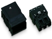 Wago 770-113, Pin-kontakt, Rett, Hankjønn, 250 V, Svart