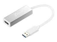 j5create JUA355 - Ekstern videoadapter - USB 3.0 - HDMI - sølv