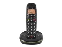 DORO PhoneEasy 105wr - Trådløs telefon - svarersystem med anrops-ID - DECT\GAP - svart