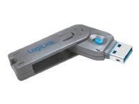 LogiLink - USB-portsperrer - blå