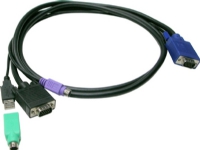 ALLNET DB15 - VGA + PS/2 + USB 10 m, 10 m, PS/2, USB, PS/2, VGA, Svart, VGA