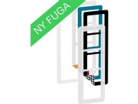 LAURITZ KNUDSEN FUGA CHOICE designramme inkl. 6 farvevalg 3,5 modul, frosted.