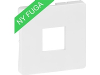 LK FUGA afdækning for Telefonudtag modular Jack 6/6 RJ11 med skæreklemme, 1 modul, hvid