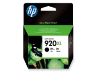HP 920XL høy kapasitet svart original blekkpatron, Ekstra (super) høyt utbytte, Pigmentbasert blekk, 1200 sider, 1 stykker