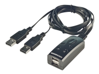 Lindy 2 Port USB KM Switch - Tastatur/mus-switch - 2 x USB - stasjonær