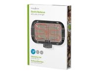 Nedis BBQE110BK - Utegrill - elektrisk - 836 kvadratcentimeter - svart
