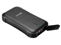 Sandberg Survivor PD45W - Strømbank - 30000 mAh - 111 Wh - 3 A - QC 3.0 - 4 utgangskontakter (3 x USB-type A, USB-C)