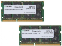 Mushkin Essentials - DDR3 - sett - 16 GB: 2 x 8 GB - SO DIMM 204-pin - 1066 MHz / PC3-8500 - CL7 - 1.5 V - ikke-bufret - ikke-ECC
