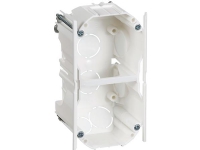 LAURITZ KNUDSEN Opus® 66 forfra dåse 2 modul, hvid.