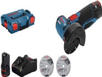 Bosch GWS 12V-76 Professional - Vinkelsliper - 76 mm - 2 batterier - 12 V