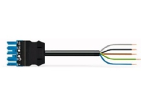 WAGO Winsta® Tilslutningskabel hunstik-fri ende 5G1,5mm² 2 meter, blå, PVC