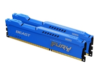 Kingston FURY Beast - DDR3 - sett - 8 GB: 2 x 4 GB - DIMM 240-pin - 1600 MHz / PC3-12800 - CL10 - 1.5 V - ikke-bufret - ikke-ECC - blå